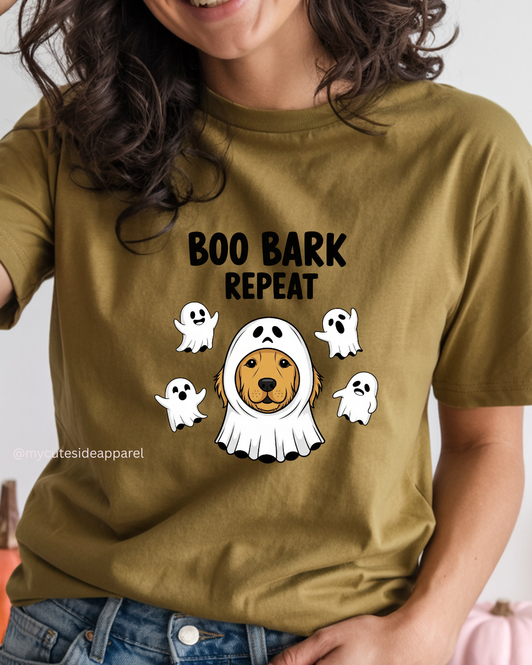 Halloween 2025 Boo Bark Repeat Unisex T-Shirt