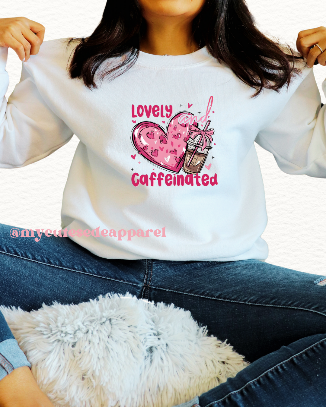 Lovely and Caffeinated Unisex Sweatshirt