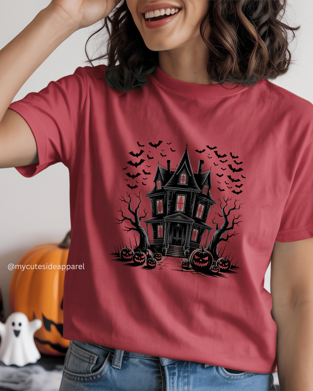 Halloween 2025 Halloween Haunted House Unisex T-Shirt