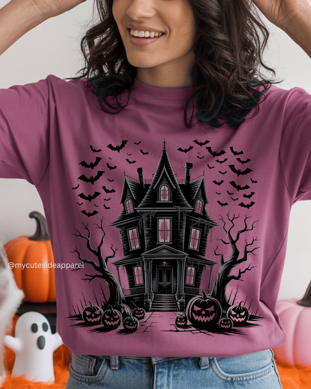 Halloween 2025 Halloween Haunted House Unisex T-Shirt