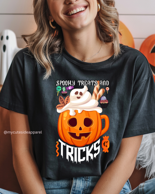 Halloween 2025 Spooky Treats and Tricks Unisex T-Shirt