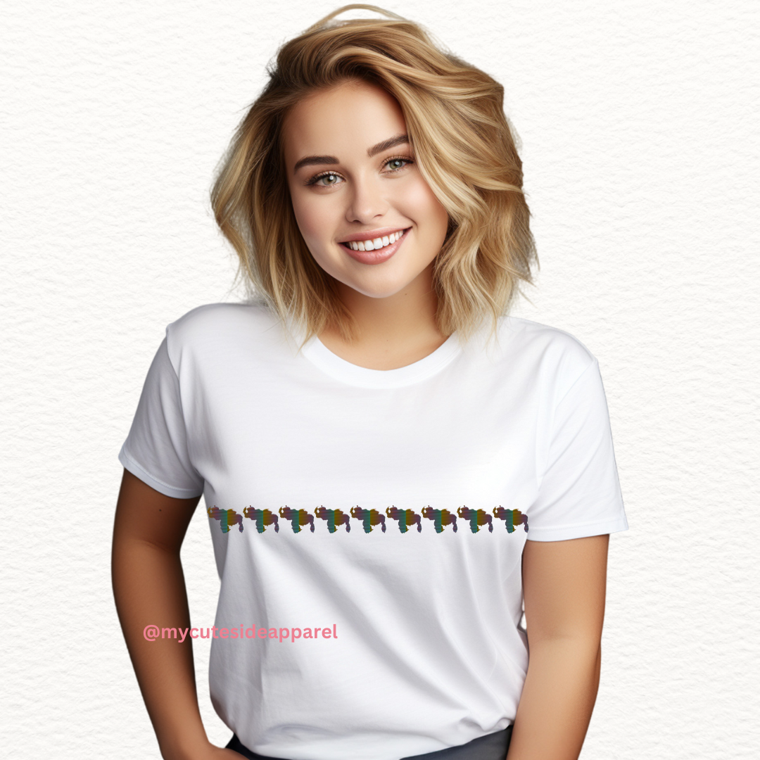 Mosaic Venezuela Map Unisex T-Shirt