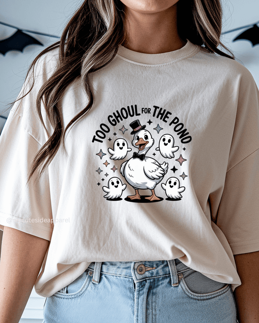 Halloween 2025 Too Ghoul for the Pond Unisex T-Shirt