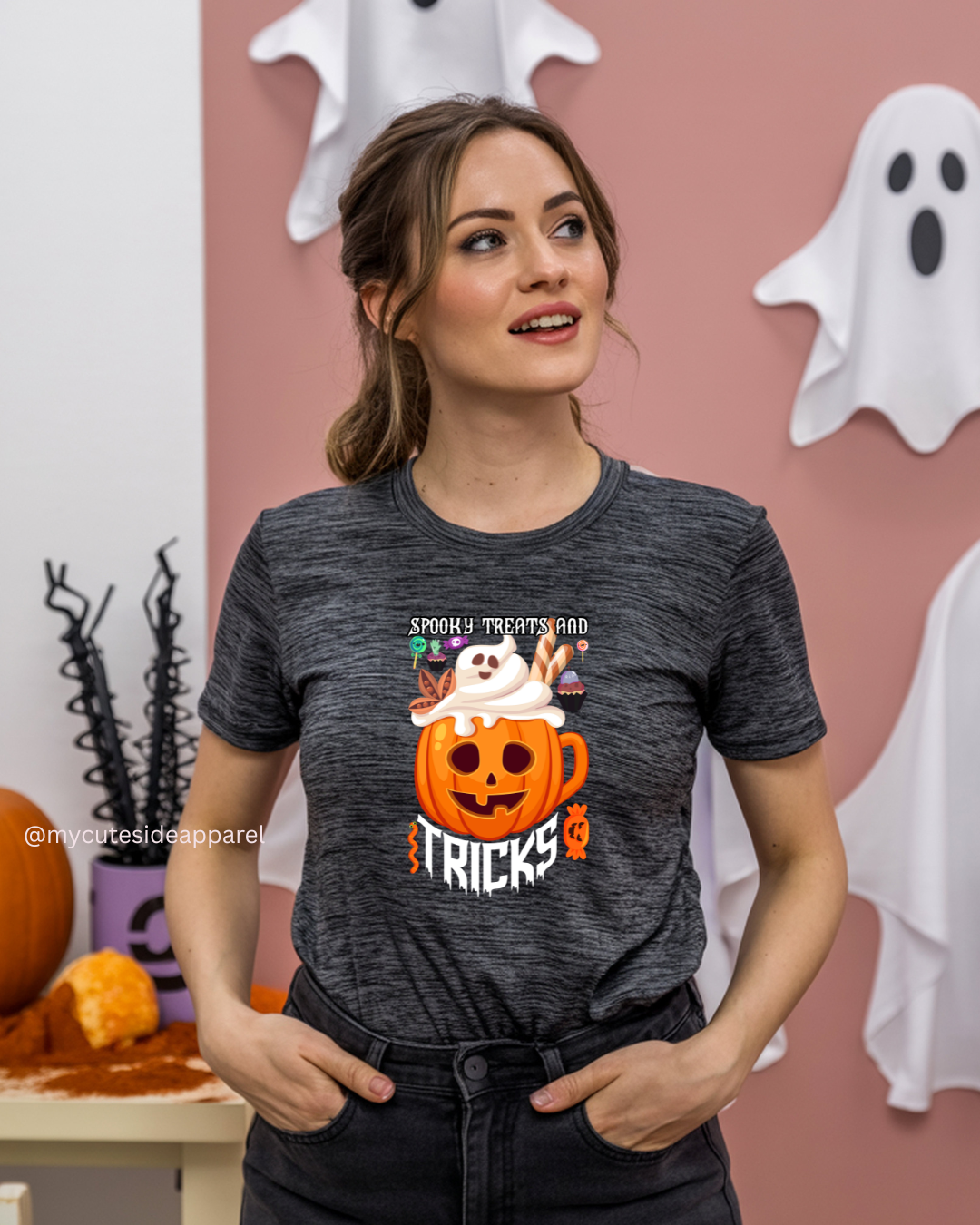 Halloween 2025 Spooky Treats and Tricks Unisex T-Shirt