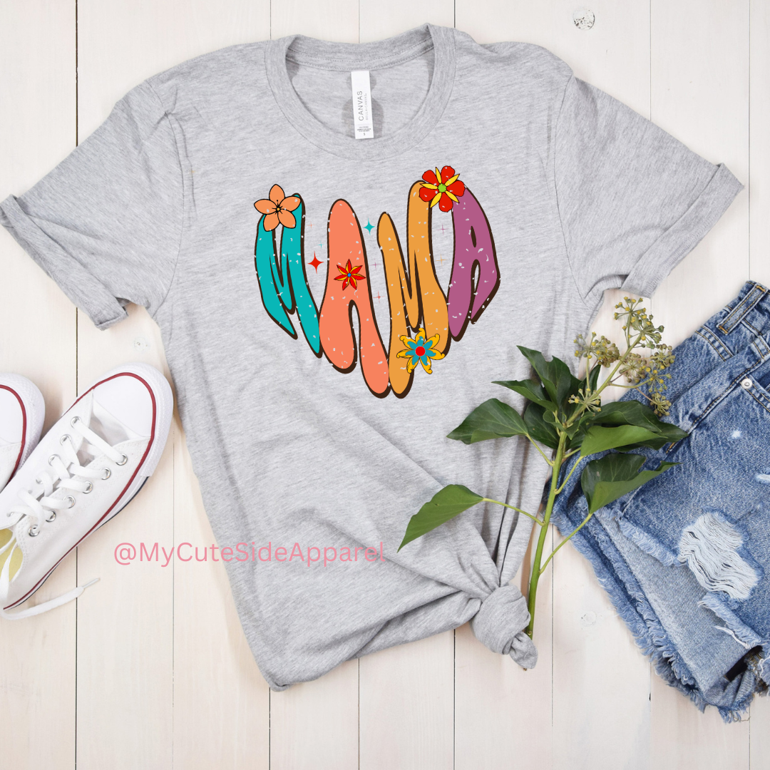 Heart Mama Unisex Short Sleeve T-Shirt