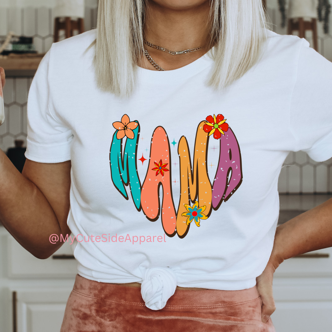 Heart Mama Unisex Short Sleeve T-Shirt