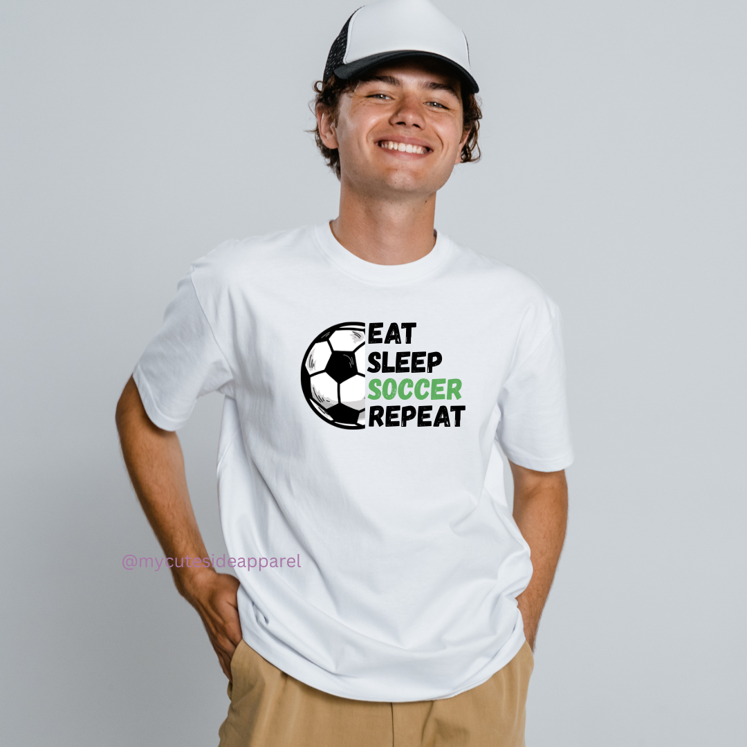 Eat Sleep Soccer Repeat Unisex T-Shirt