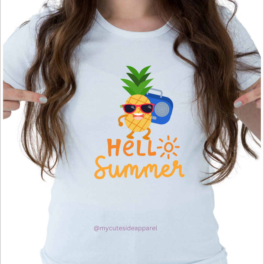Hello Summer Pineapple Unisex T-Shirt