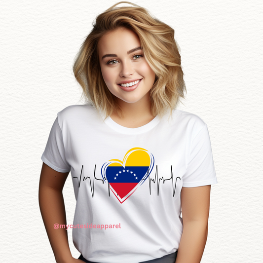 Heartbeat  Venezuela Unisex T-Shirt