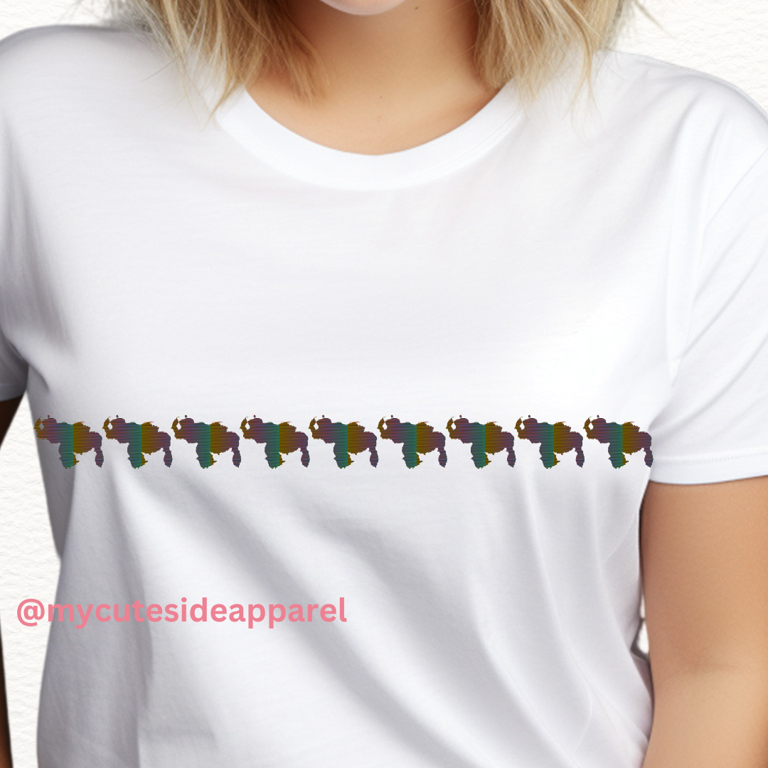 Mosaic Venezuela Map Unisex T-Shirt